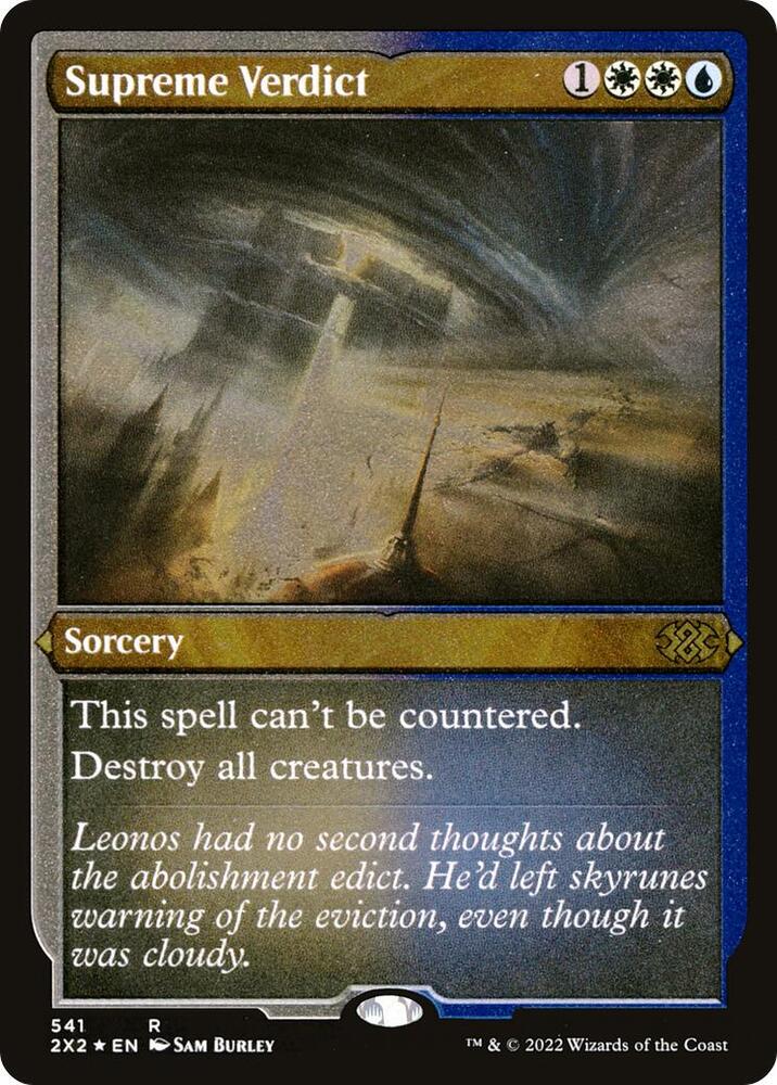 Supreme Verdict (Foil Etched) - Double Masters 2022 - Magic: The