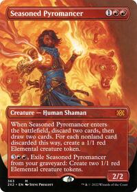 Seasoned Pyromancer (Borderless) - Double Masters 2022 - Magic: The Gathering