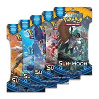 Sun & Moon Sleeved Booster Pack Art Bundle [Set of 5] from SM Base Set Pokemon card image