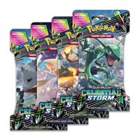 Celestial Storm Sleeved Booster Pack Art Bundle [Set of 4] from SM - Celestial Storm Pokemon card image