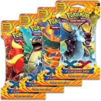 Flashfire Sleeved Booster Pack Art Bundle [Set of 4] from XY - Flashfire Pokemon card image