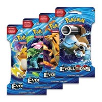 Evolutions Sleeved Booster Pack Art Bundle [Set of 4] from XY - Evolutions Pokemon card image