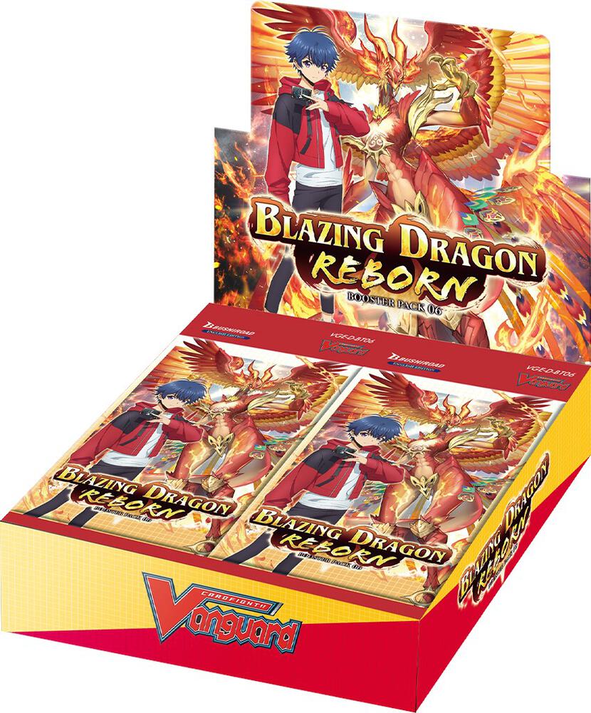Blazing Dragon Reborn Booster Box - D-BT06: Blazing Dragon Reborn -  Cardfight Vanguard