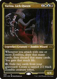 Varina, Lich Queen (Foil Etched) - Double Masters 2022 - Magic: The Gathering card