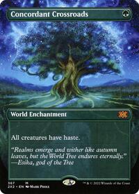 Concordant Crossroads (Borderless) - Double Masters 2022 - Magic: The Gathering card