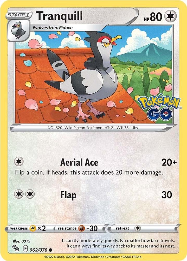 Pokemon Carta Tranquill (79/108) – XY Roaring Skies, 1a Edizione, Rarità Non Comune