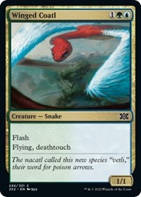 Winged Coatl - Double Masters 2022 - Magic: The Gathering card