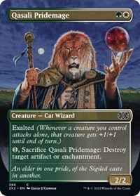 Qasali Pridemage (Borderless) - Double Masters 2022 - Magic: The Gathering card