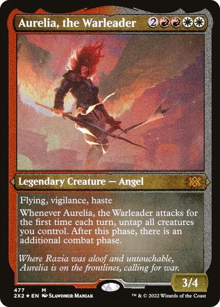 Aurelia, the Warleader (Foil Etched) - Double Masters 2022 - Magic