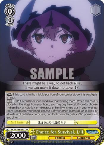 Choice for Survival, Lili