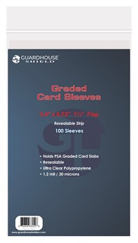 Guardhouse Card Sleeves Shield Resealable Sleeve for PSA Slabs (100-Pack)