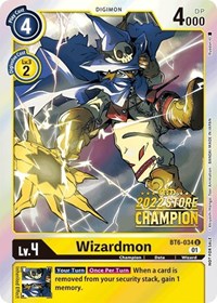 Wizardmon (2022 Store Champion) - Double Diamond - Digimon card