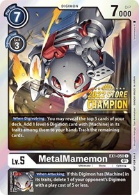 MetalMamemon (2022 Store Champion) - Classic Collection - Digimon card