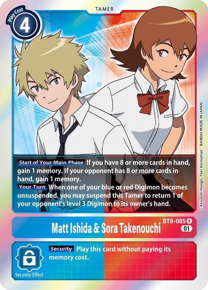 Matt Ishida & Sora Takenouchi X Record Digimon Card Game