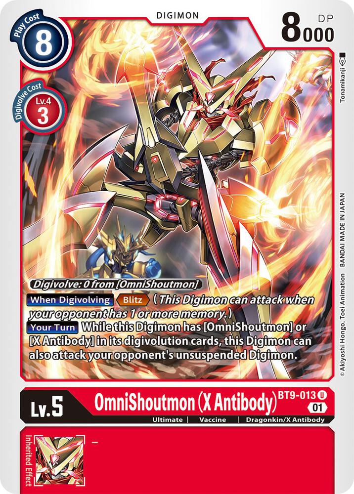 OmniShoutmon (X Antibody) - X Record - Digimon Card Game