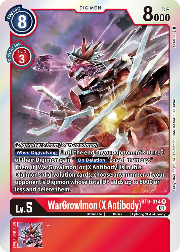 WarGrowlmon (X Antibody) BT9-014 R card