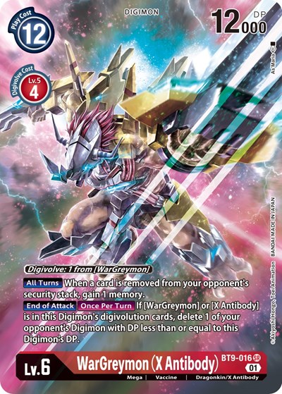 WarGreymon (X Antibody) (Alternate Art) X Record card price