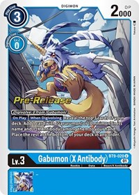 Gabumon (X Antibody) (X Record Pre-Release Cards)