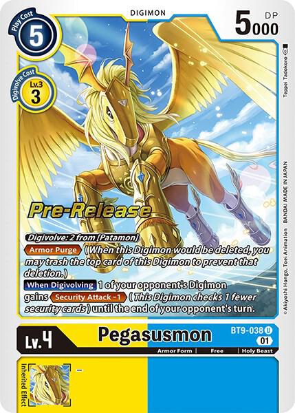 Pegasusmon [BT9-038] [X Record] Damaged