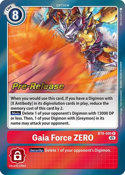 Gaia Force ZERO BT9-095 R card