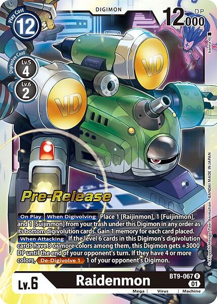 Raidenmon BT9-067 R card