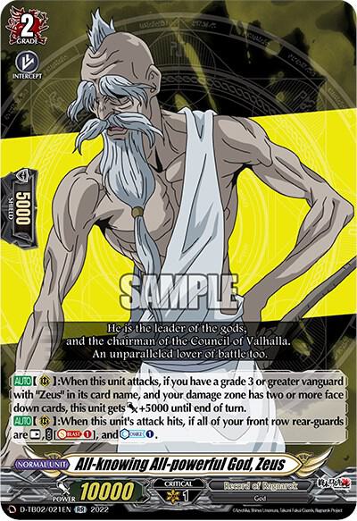 All-knowing All-powerful God, Zeus - D-TB02: Record of Ragnarok