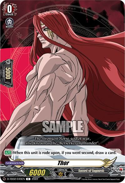 Thor - D-TB02: Record of Ragnarok - Cardfight Vanguard - TCGplayer.com