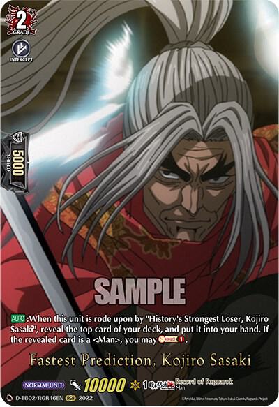 Fastest Prediction, Kojiro Sasaki (RGR)