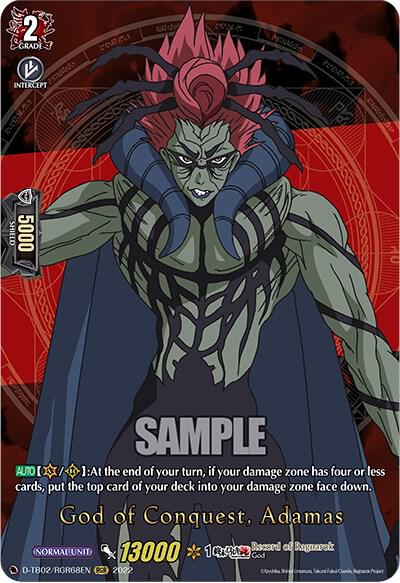 God of Conquest, Adamas (RGR)