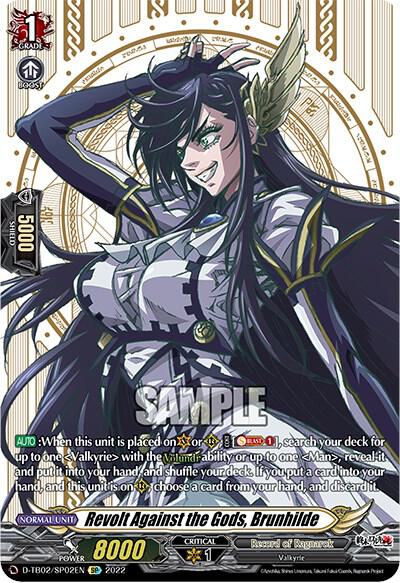 Revolt Against the Gods, Brunhilde (SP) - D-TB02: Record of