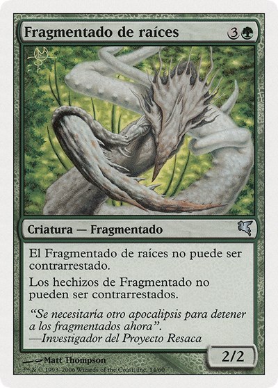 Root Sliver Spanish Fragmentado de raices