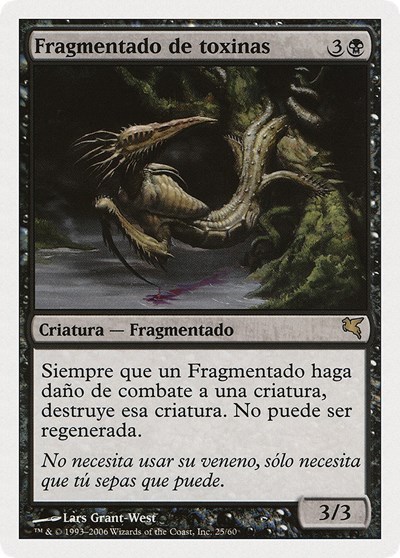 Toxin Sliver Spanish Fragmentado de toxinas