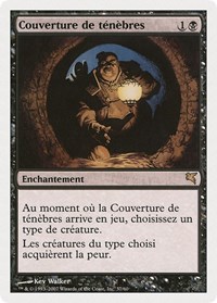 Cover of Darkness (French) - "Couverture de ténèbres"
