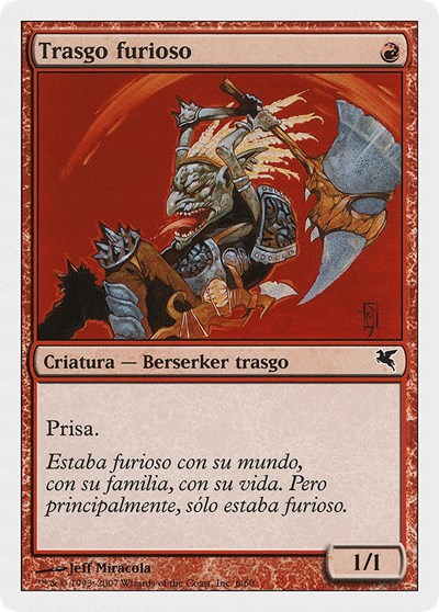 Raging Goblin Spanish Trasgo furioso