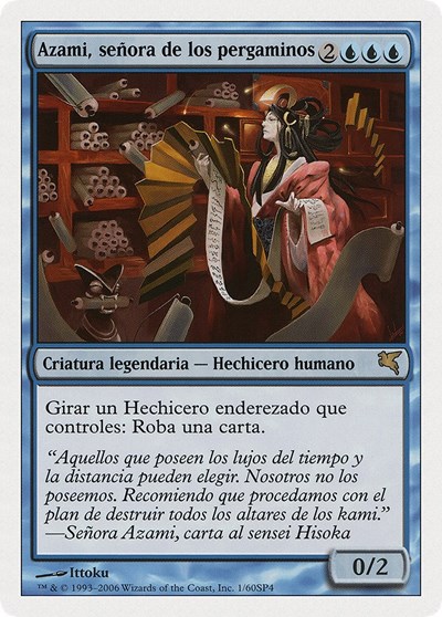 Azami Lady of Scrolls Spanish Azami senora de los pergaminos