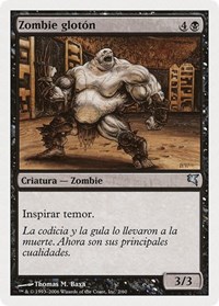 Gluttonous Zombie (Spanish) - "Zombie glotón"