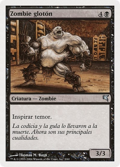 Gluttonous Zombie Spanish Zombie gloton