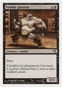 Gluttonous Zombie (French) - "Zombie glouton"