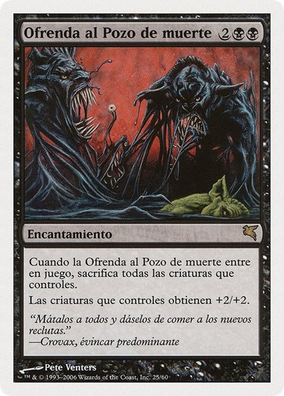 Death Pit Offering Spanish Ofrenda al Pozo de muerte