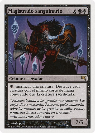 Sanguine Praetor Spanish Magistrado sanguinario