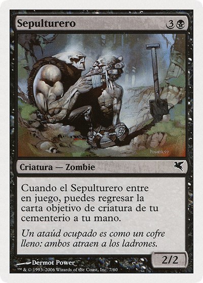 Gravedigger Spanish Sepulturero