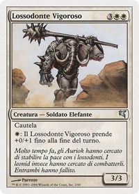 Loxodon Stalwart (Italian) - "Lossodonte Vigoroso"