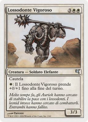 Loxodon Stalwart (Italian) - "Lossodonte Vigoroso"