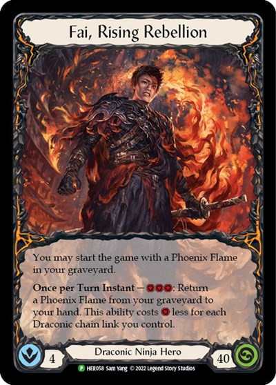 Fai, Rising Rebellion - HER058 Flesh and Blood: Promo Cards card price