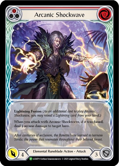 Arcanic Shockwave (Red) (Extended Art) - LGS079 Flesh and Blood: Promo Cards card price