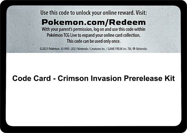 Code Card - Crimson Invasion Prerelease Kit