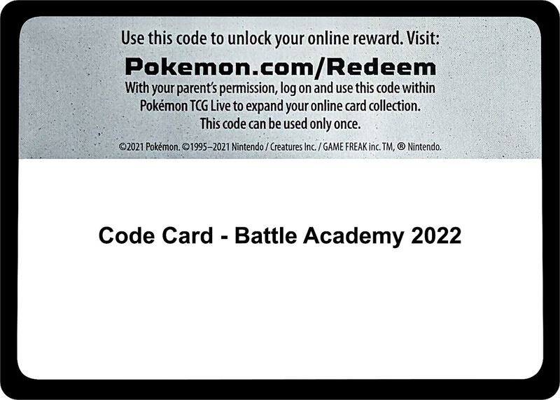 Code Card - Battle Academy 2022 from Battle Academy 2022