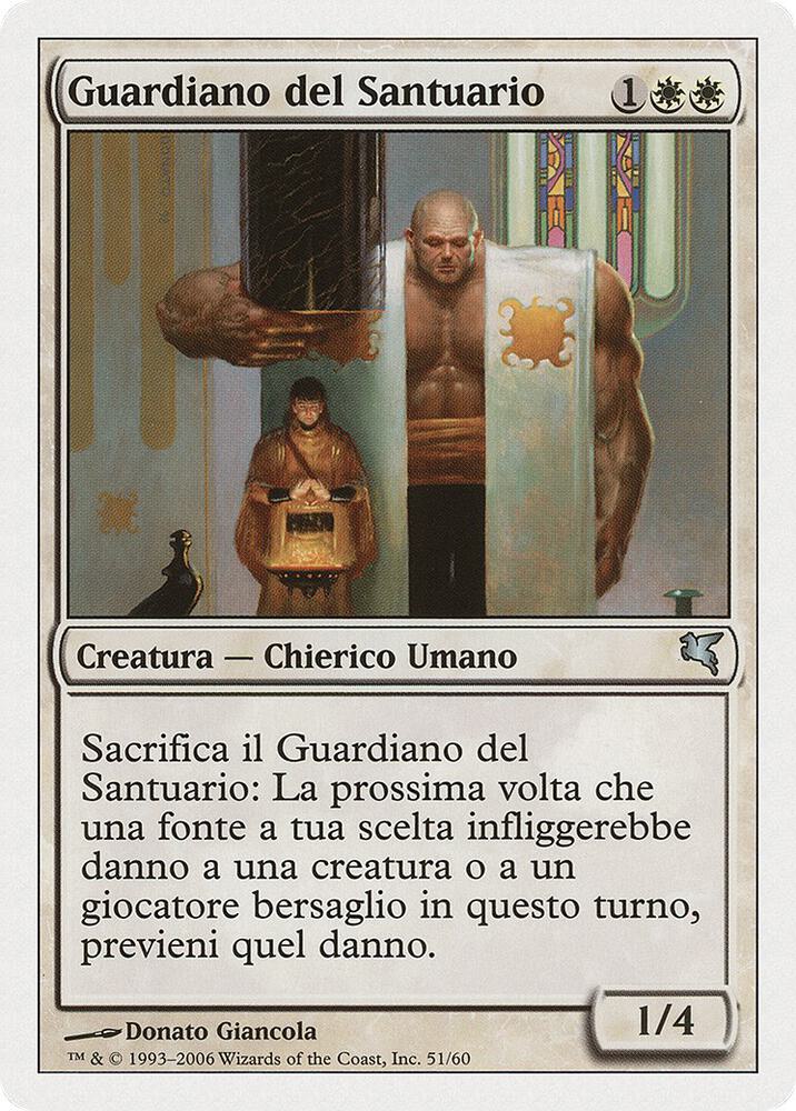 Sanctum Guardian (Italian) - "Guardiano del Santuario"