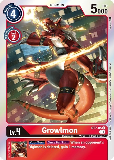 Growlmon (Gen Con 2022) Starter Deck 07: Gallantmon card price