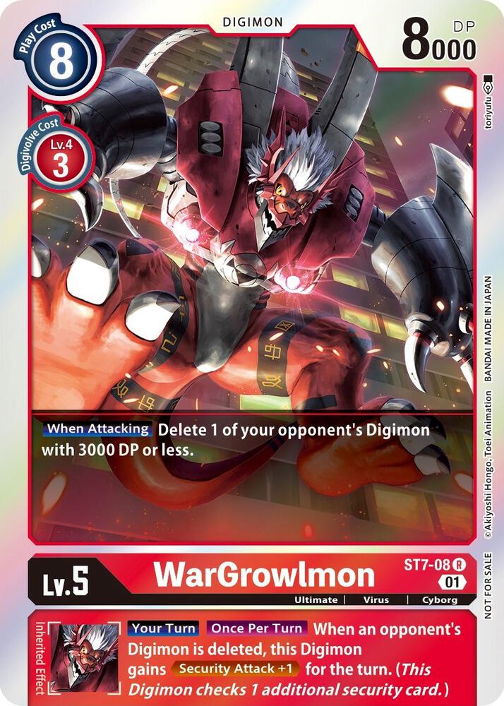WarGrowlmon Gen Con 2022 digimon card